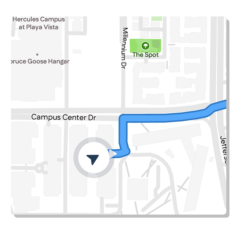 Turn by turn navigation map