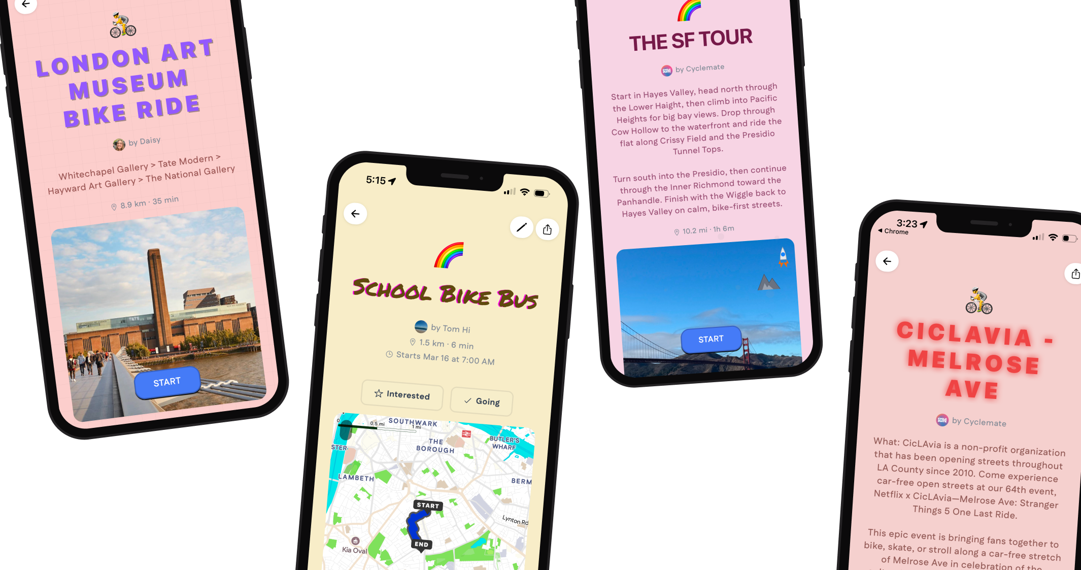 New: custom group ride pages, plan-ahead directions, and full web parity