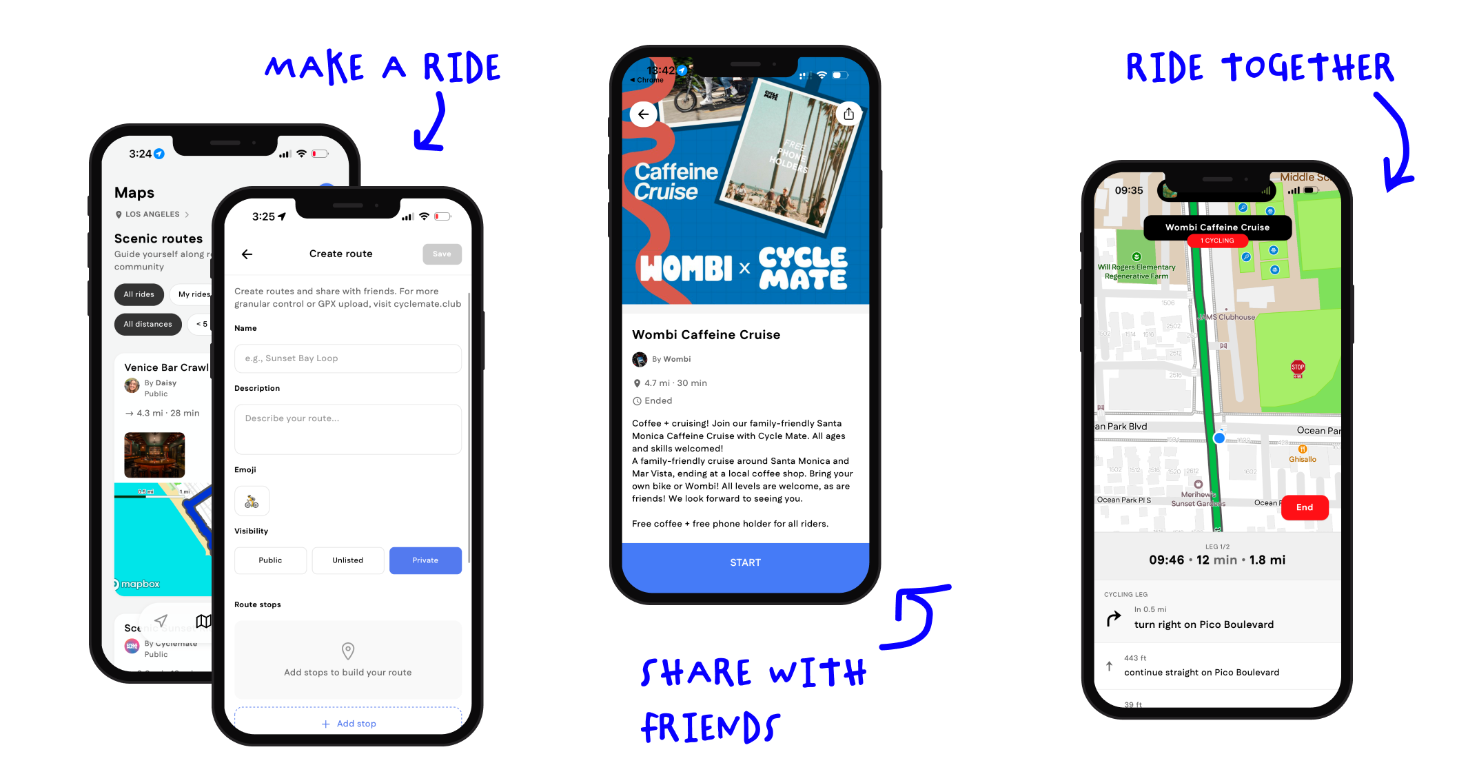 Building a custom route inside Cyclemate