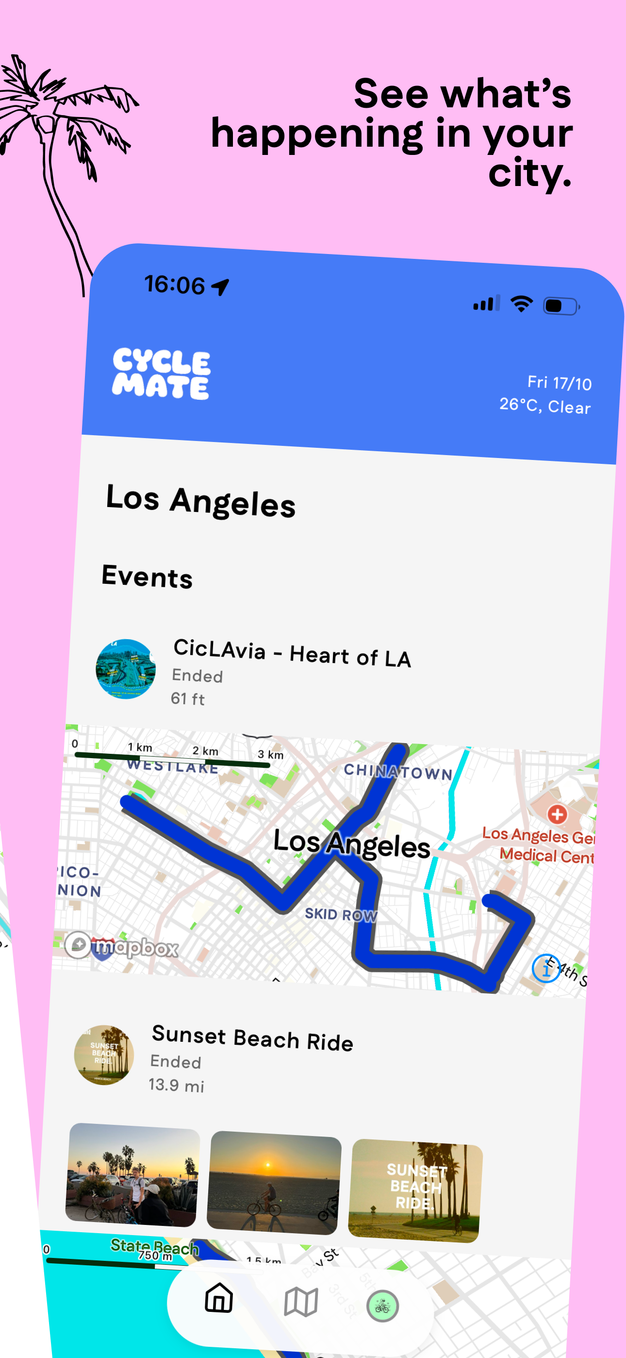 Group event card in Cyclemate
